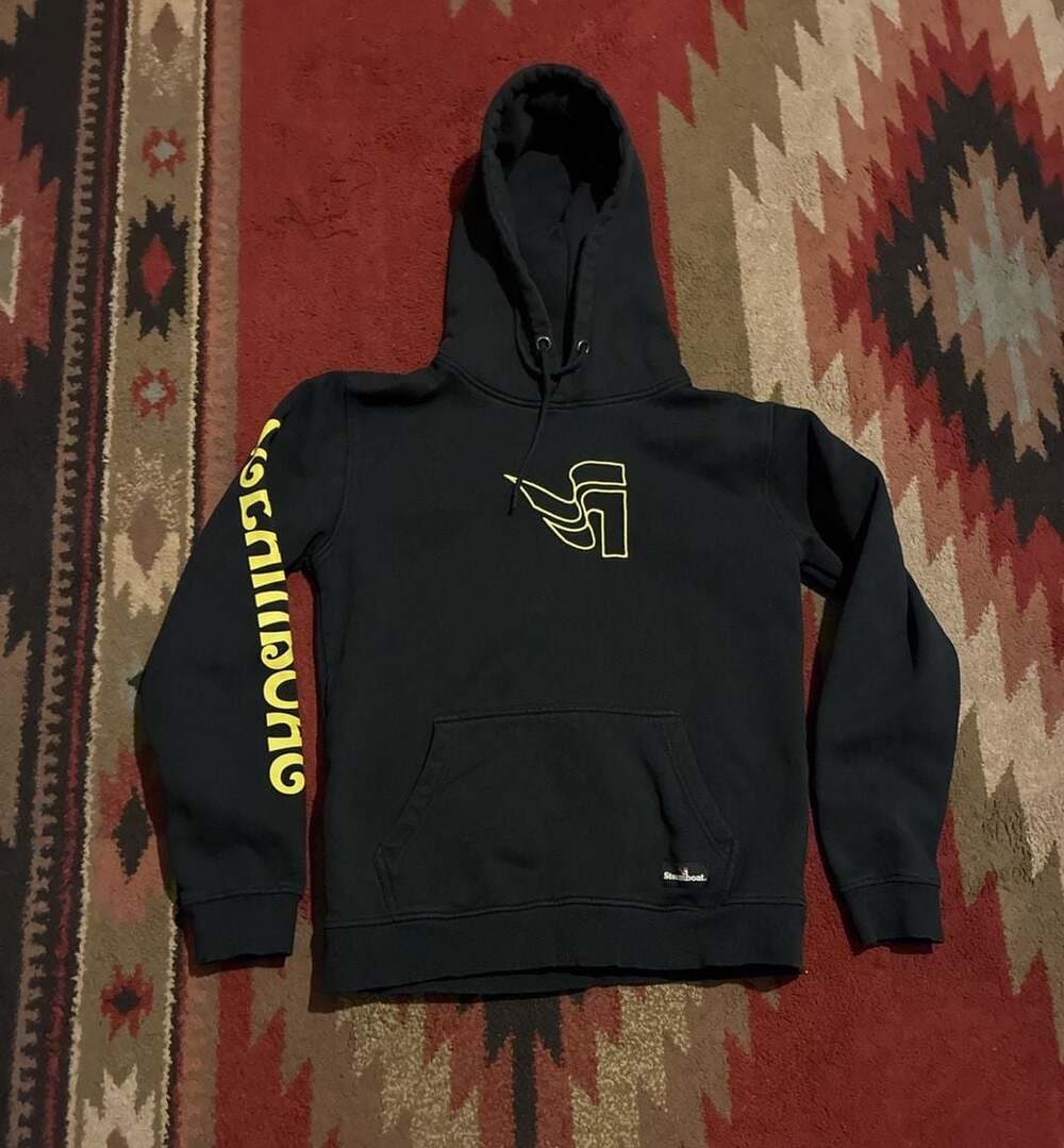 Steamboat Resort Logo Black Pullover Hoodie Size M